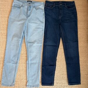 Calvin Klein Jeans Women's Light and Dark Blue Skinny Jeans 12 Repreve